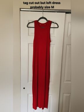 Sleeveless Red Maxi Dress - Sleek Everyday Style